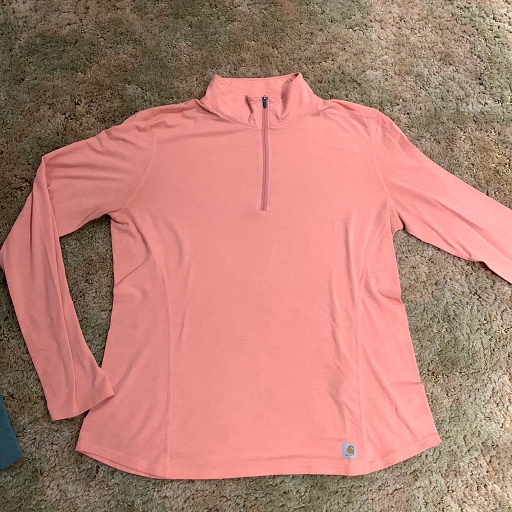 Carhartt 1/4 zip shirt - large